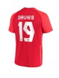 Kanada Alphonso Davies #19 Replika Hemmakläder VM 2022 Kortärmad